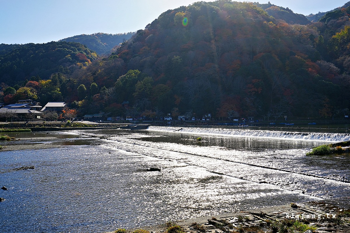 京都嵐山渡月橋 桂川