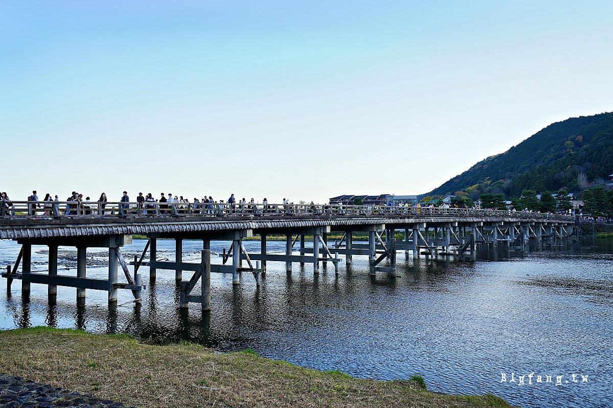 京都嵐山渡月橋 桂川