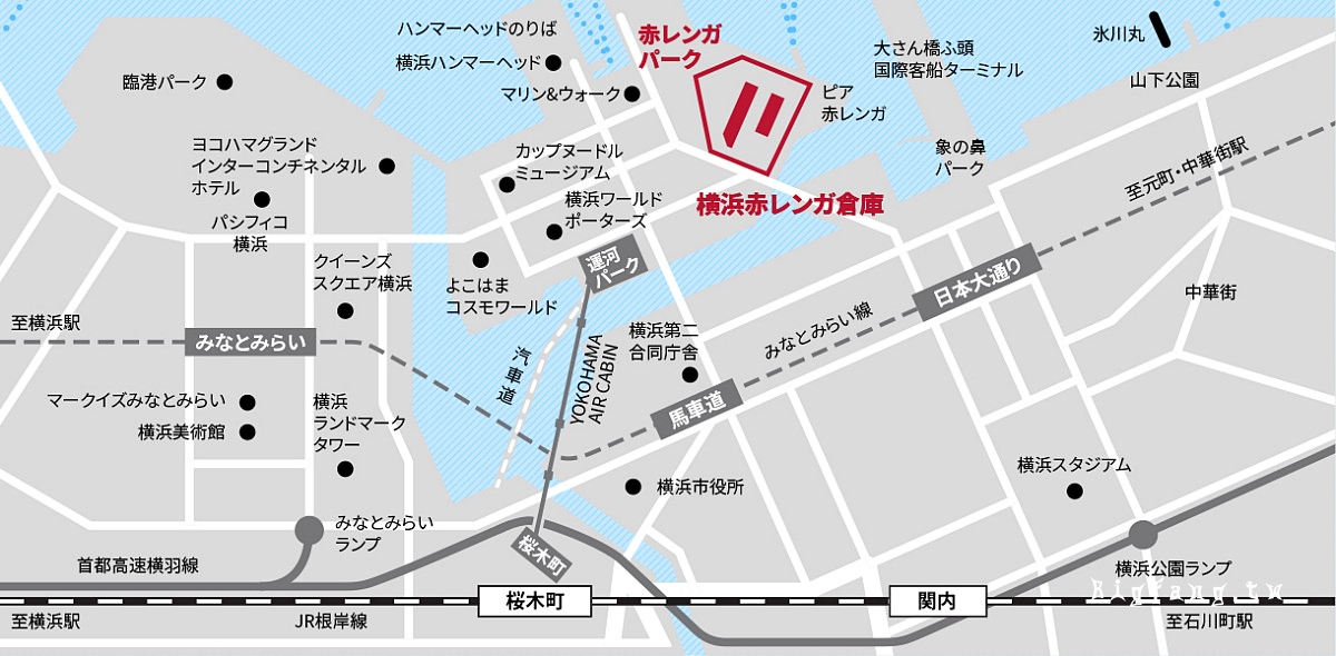 橫濱紅磚倉庫 地圖