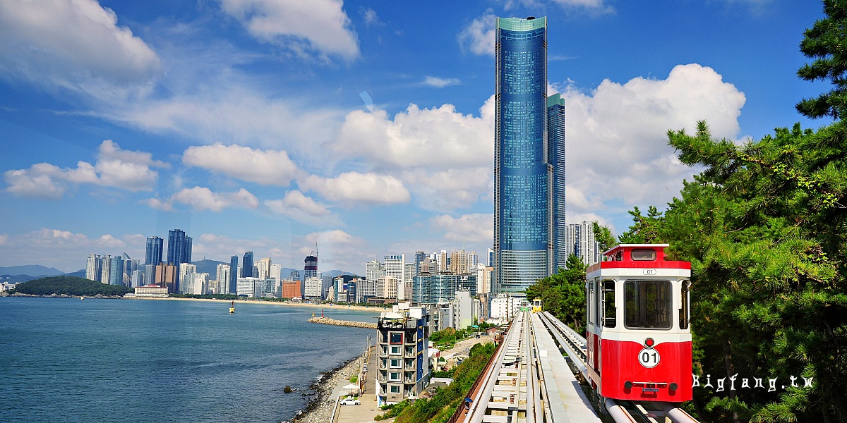 釜山 海雲台天空膠囊列車 海岸列車