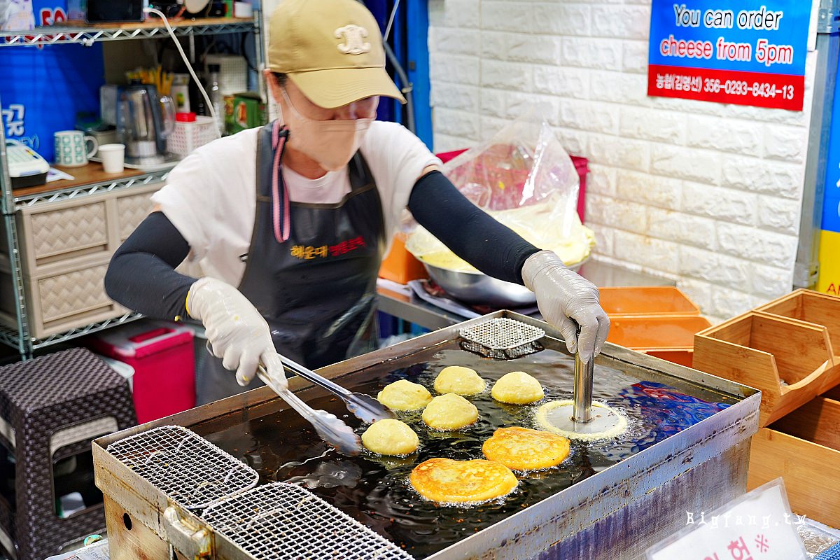 釜山海雲台市場 名品糖餅