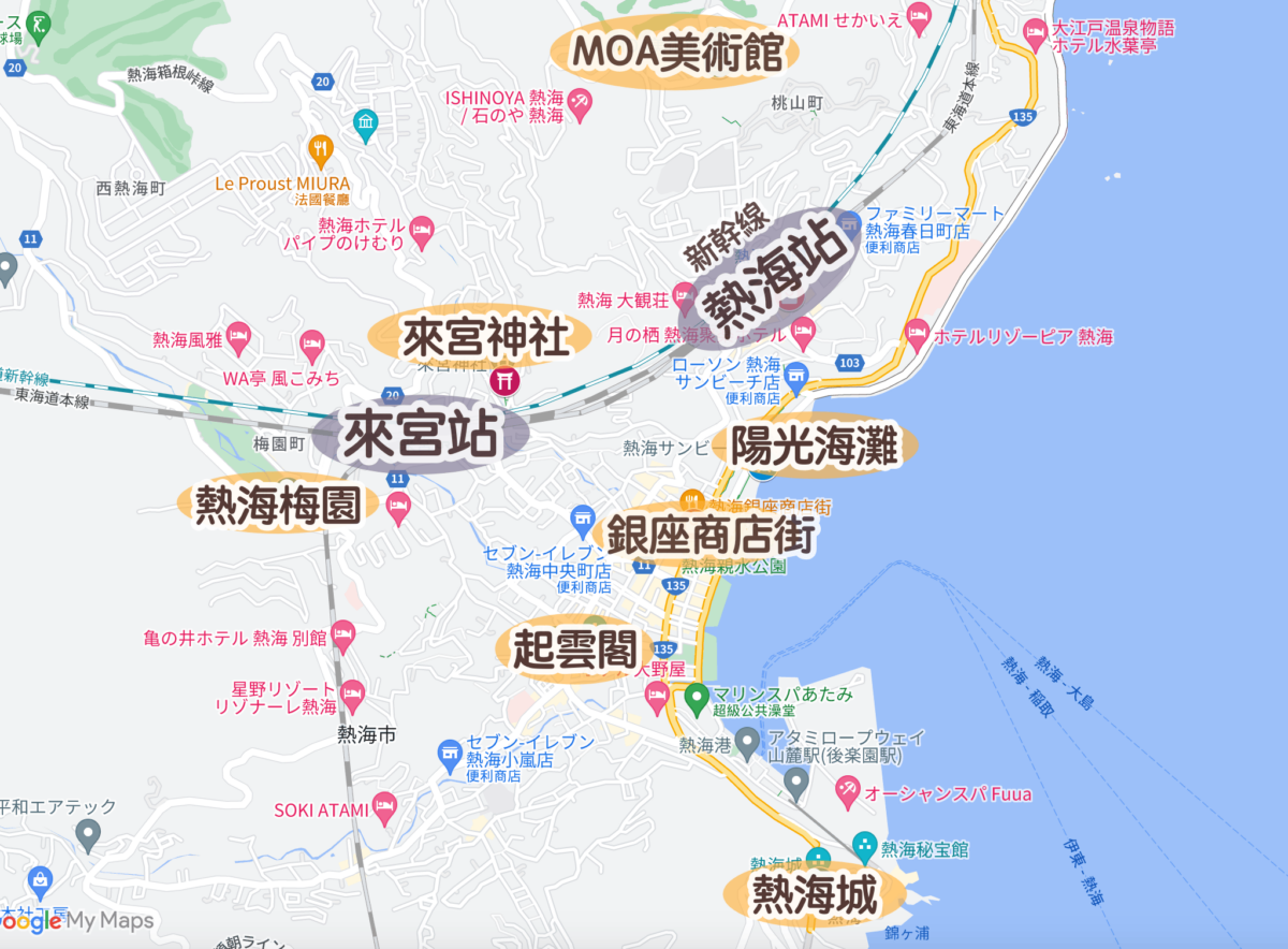 熱海地圖攻略 熱海景點地圖