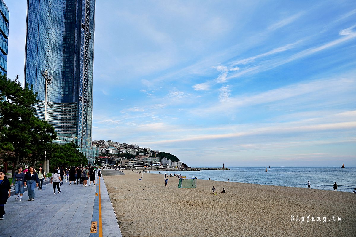 釜山海雲台海水浴場沙灘