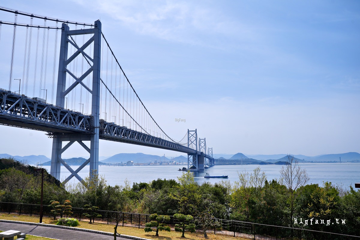 香川縣坂出市 与島PA 休息站 展望台 瀨戶大橋