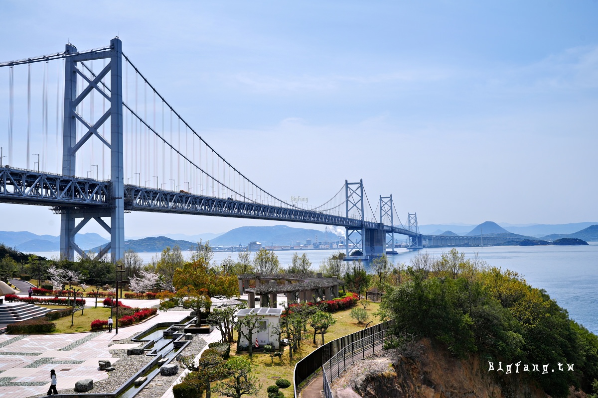 香川縣坂出市 与島PA 休息站 展望台 瀨戶大橋