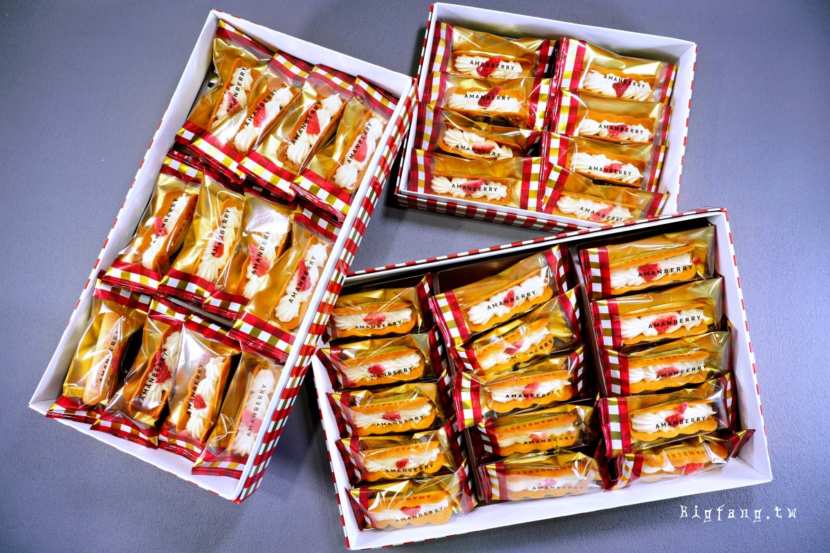 AMANBERRY 甘王草莓生巧克力薄餅